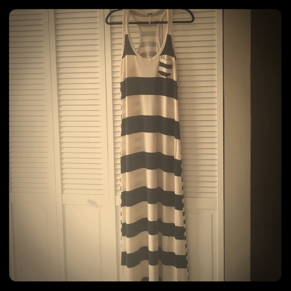Racer back maxi dress